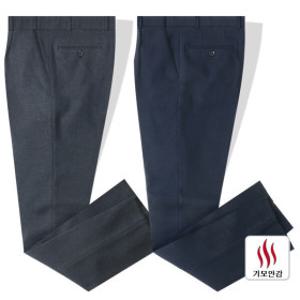 겨울 남성 스판 기모 모직 정장바지 신사바지 슬랙스 일자바지 밴딩바지 CB