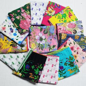 이달의 특가---핑크릴리 여성 손수건 에티켓 아사 면 레이스 대형 땀 등산 스카프 단체주문환영