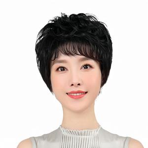 GBKING 인모100%  O형 여자 부분가발 정수리 앞머리 여름가발 1618 큰사이즈 3D커버