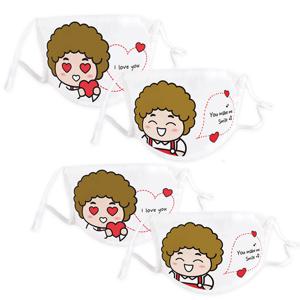 어린이  순면 캐릭터  3D 마스크  남아용  여아용 4매세트  4-6세 7-12세 KC인증