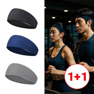 1+1 러닝헤어밴드 운동 축구 테니스 헬스밴드 땀흡수머리띠 /인기템 놓치면 후회 세일중