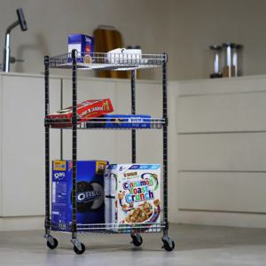 이동식 트롤리 틈새 가판대 슬림 선반 무빙 수납장 세탁실 간식 진열대