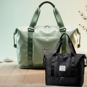 빅사이즈 여행 확장형 보스턴백 파우치형 운동 여행 대용량 캐리어 보조가방 폴딩백  단체선물환영