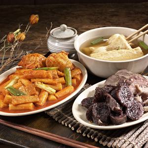돼지모듬내장수육300g+대구 신천동 떡볶이250g+우리모두찰순대1kg+부산어묵탕230g혼합세트