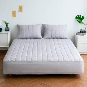 순면 누빔 매트리스커버 침대커버 방수커버 고정밴드 침대패드