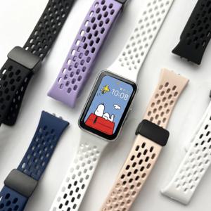 갤럭시핏3 스트랩 홀 스포츠 마그네틱 자석 밴드 시계줄 호환