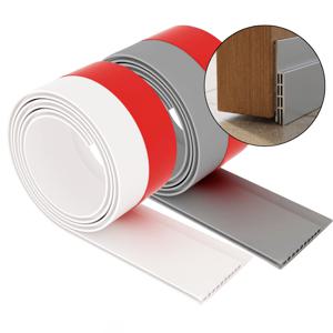 스코라 3개 실리콘 문풍지 테이프 투명 틈새 바람막이 방풍 차단