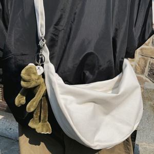 캔버스 반달 크로스백 미니백 남성 여성 가벼운 핸드폰 가방 OBG-DMTVB05