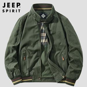 JEEP SPIRIT  봄 가을 남성 캐주얼 재킷 항공 야구점퍼