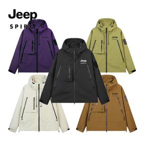 지프 JEEP SPIRIT 바람막이 건조 캠핑 하이킹야외 후드재킷