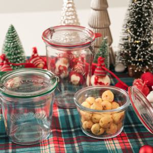 인블룸 아르떼 테이퍼드 유리용기 3종세트  370+580+850ml (3종세트) 선물세트 /  크리스마스선물