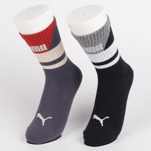 푸마 양말 1켤레 APAC  블랙 네이비 93857301 93857302 스포츠 중목 양말
