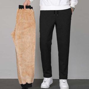 양털 남성 기모조거팬츠 방한 밴딩 융기모 트레이닝 털바지