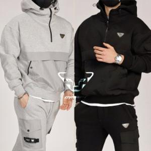 다이나핏 IW 3단 헤비 반집업 기모 후드세트 (겨울신상) -남여공용