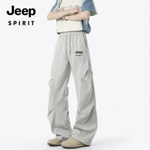 지프 JEEP SPIRIT 아웃도어 속건성 팬츠 남녀 공용 얇은 코디에 통기성 등산 바지