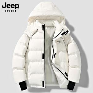 JEEP SPIRIT 지프 스포츠패딩 여 2026 신상 루즈핏 후드 트렌디한 겨울 코트 패딩점퍼