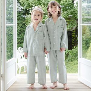 핑코코 4108민트체크 아동잠옷 세트