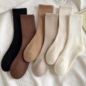 여성 중목 기모 겨울양말 10켤레 세트 보온 골지 수족냉증 임산부 무압박 여자 양말 OFS-DMSCK02