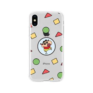 귀여운 짱구 잠옷패턴 갤럭시 아이폰 투명 젤리케이스 스마트톡 짱구야놀자 / 핸드폰케이스 S25 S24 17 16