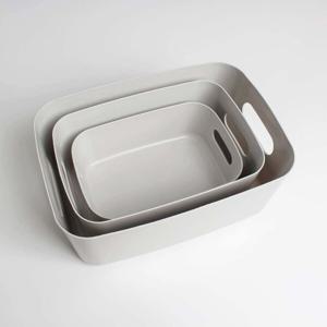 플라스틱 수납 바구니 대형/리빙박스/손잡이/팬트리/정리함/사각/수납함/소품정리/바스켓/사각/박스/다용도