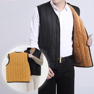 1+1 빅사이즈 남녀공용 융털조끼 누빔조끼 방한 깔깔이 조끼