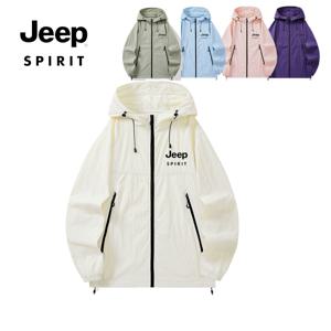 지프 JEEP SPIRIT 얇은 야상 점퍼 통기성 래시가드 트레킹 바람막이