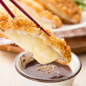 바삭돈 튀겨나온 치즈 돈까스 140g 10팩 / 통등심돈까스 두꺼운 수제 돈카츠 생과일 소스 골라담기