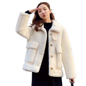 스웨이드 코트 여자 겨울 신상 가을 겨울 백합 두꺼운 가죽 털 일체 스웨이드