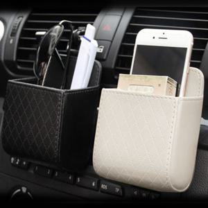 송풍구 차량용 수납함 핸드폰 열쇠 정리 사이드포켓 OCA-SP58 아이보리