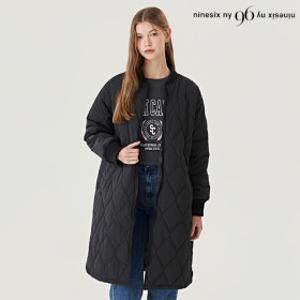 데일리 집업 사이드 트임 퀼팅 패딩 롱 점퍼 (NO4JJ003L0)