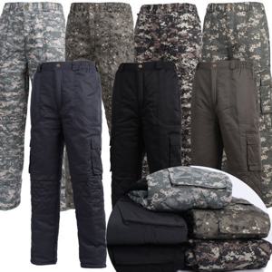 기모작업복바지 남자패딩바지 밀리터리 겨울작업바지