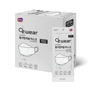 한컴 이지퓨어 마스크 KF94 대형 100매(화이트)/ 황사방역 귀편한 마스크 국내생산