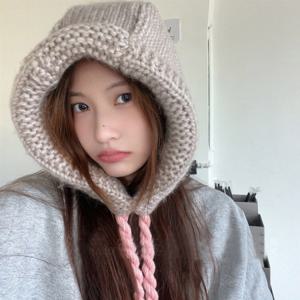 니트 바라클라바 후드 여성 겨울 방한 넥워머 ODM-BARA01