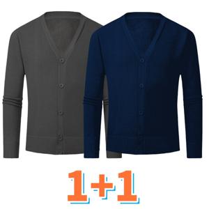 크로스보더 아마존 신작 겨울 남성 브이넥 플러스 벨벳 니트 가-01./XL-100