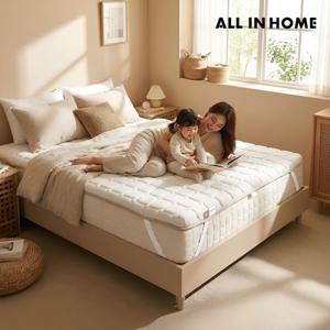 올인홈 5세대 스프링 토퍼 매트리스 침대 바닥 거실 매트