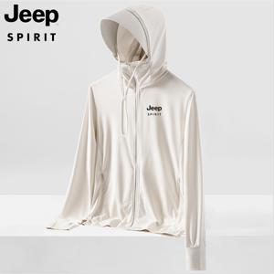 JEEP SPIRIT 지프 얇은 통기성 자외선 차단 고탄력 후드 자외선 차단 의류