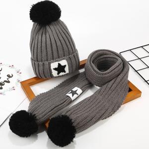 아동 유아 키즈 여아 남아 초등 학생 겨울 방한 모자 목도리 머플러 세트
