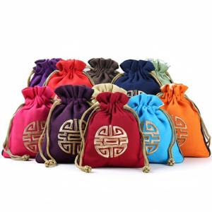 설날 전통 린넨 복주머니 10개 세트 답례품 용돈 주머니 선물 답례품 새해 복조리 기념품