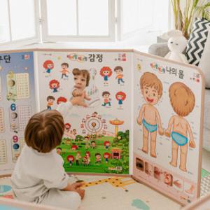 국내생산-엄마랑 세이펜 포스터 병풍 플러스8장 -세이펜 별매