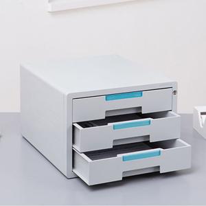 (KEY 소형 3단)시스템2 KEY 서류함 소형 3단/다용도파일박스/열쇠서류함/사무실서류트레이/3단결재함/3단