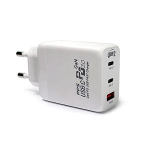 65W GAN C타입 고속 충전기 3포트 갤럭시 아이폰 MINIGA65W3 화이트