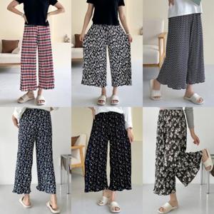 피치기모 플리츠바지 홈웨어바지 몸빼 고쟁이 와이드팬츠