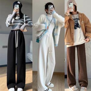 융털 여성 기모바지 겨울 방한 밴딩 와이드 조거팬츠 OFDJ-LPT4