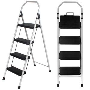 가정용 접이식 사다리 블랙 4단사다리 철제 안전 미니 이동식