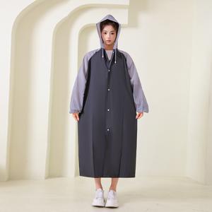 도톰한 eva 우비 남여 공용 롱 레인코트 도보 관광지 성인 우비