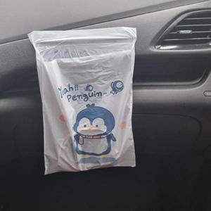 KJP 자동차 쓰레기 봉투 차량용 다용도 접착식 비닐 휴지통 100매