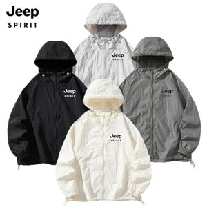 지프 JEEP SPIRIT 남녀 공용 후드 래쉬가드 아웃도어 트레이닝