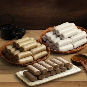 우리쌀 가래떡 500g 2+1 (현미귀리/백미/들깨) 개별포장 물떡 캠핑음식 구이 건강 간식