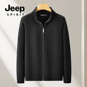 JEEP SPIRIT 남성 가디건 집업 니트 자켓 데일리 도톰한 가을 겨울 스웨터 코트