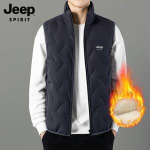 JEEP SPIRIT 남녀공용 기모 조끼 가을 겨울 아웃도어 패딩조끼